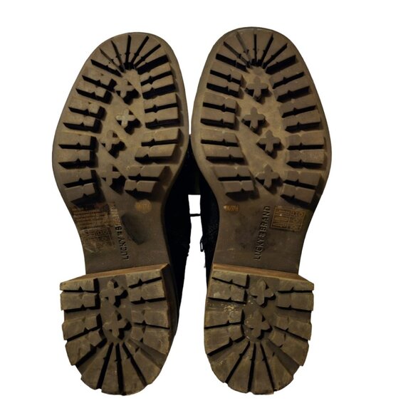 Lucky Brand Womens Demia Suede Hiking Combat & Lace-up Boots Size 7 - Picture 8 of 8